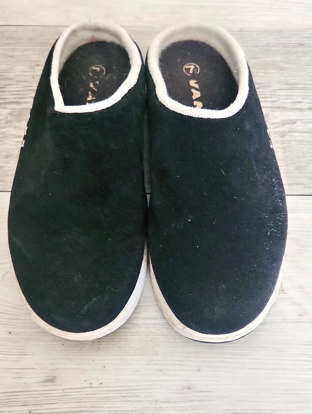 VANS Black & White Slip-On Sneakers